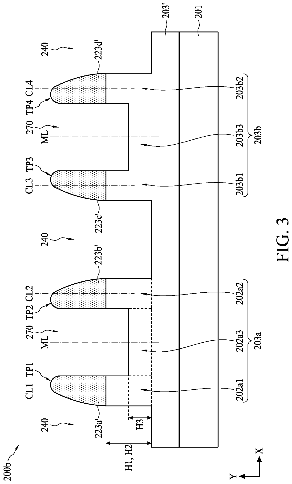 Semiconductor device structure with fine boron nitride spacer patterns and method for forming the same