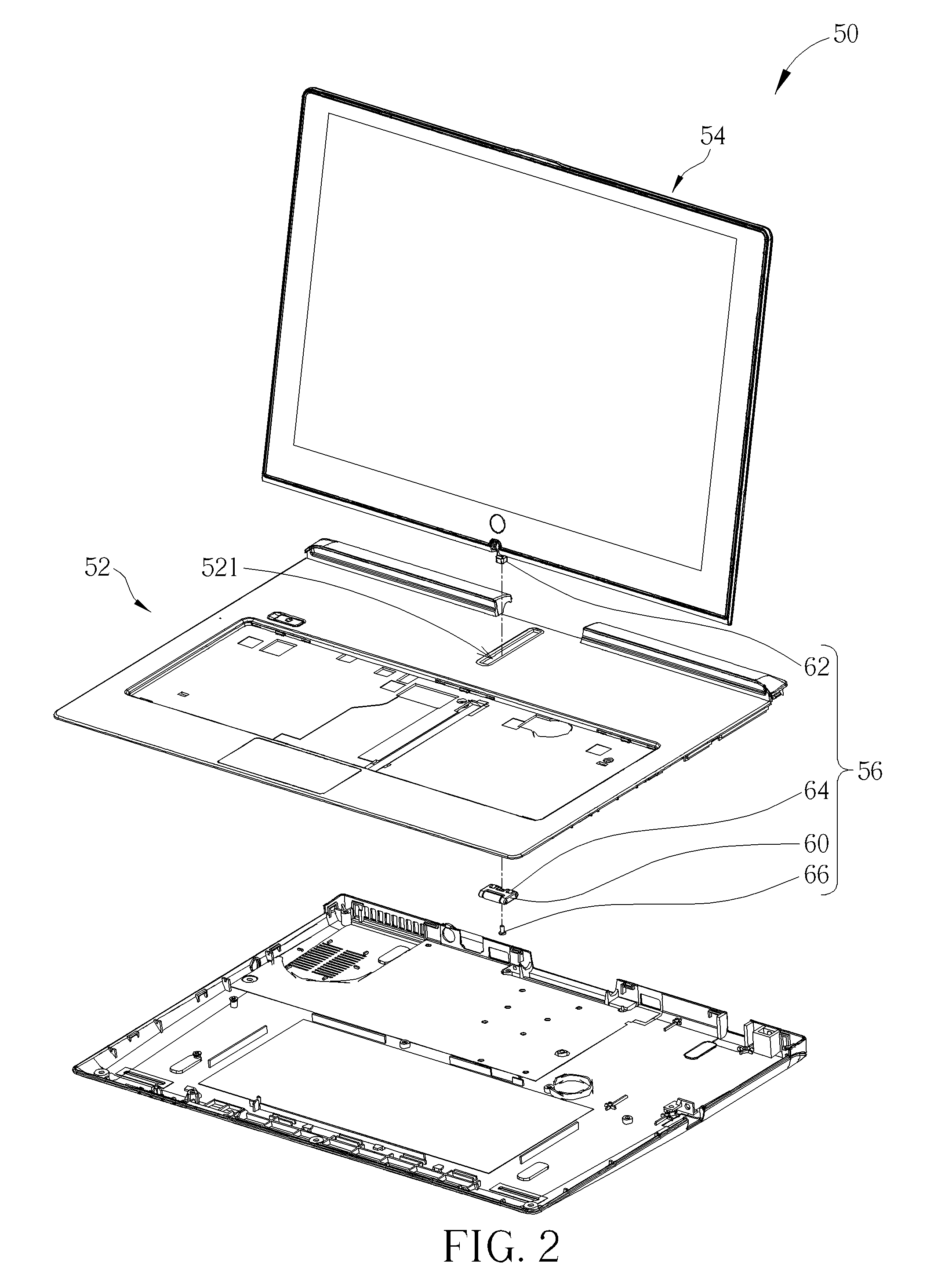 Driving mechanism for driving display module to move relative to host module and portable electronic device therewith