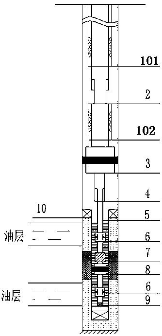 Separate layer steam injection pipe column of thermal recovery straight inclined shaft in general sand preventing condition and method