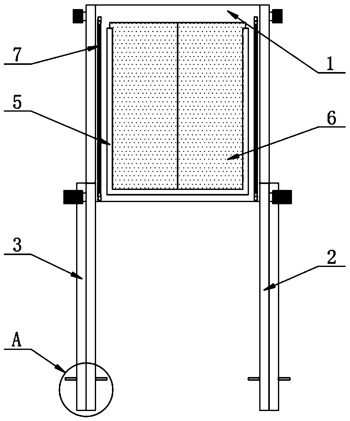 Outdoor environmental art design easel