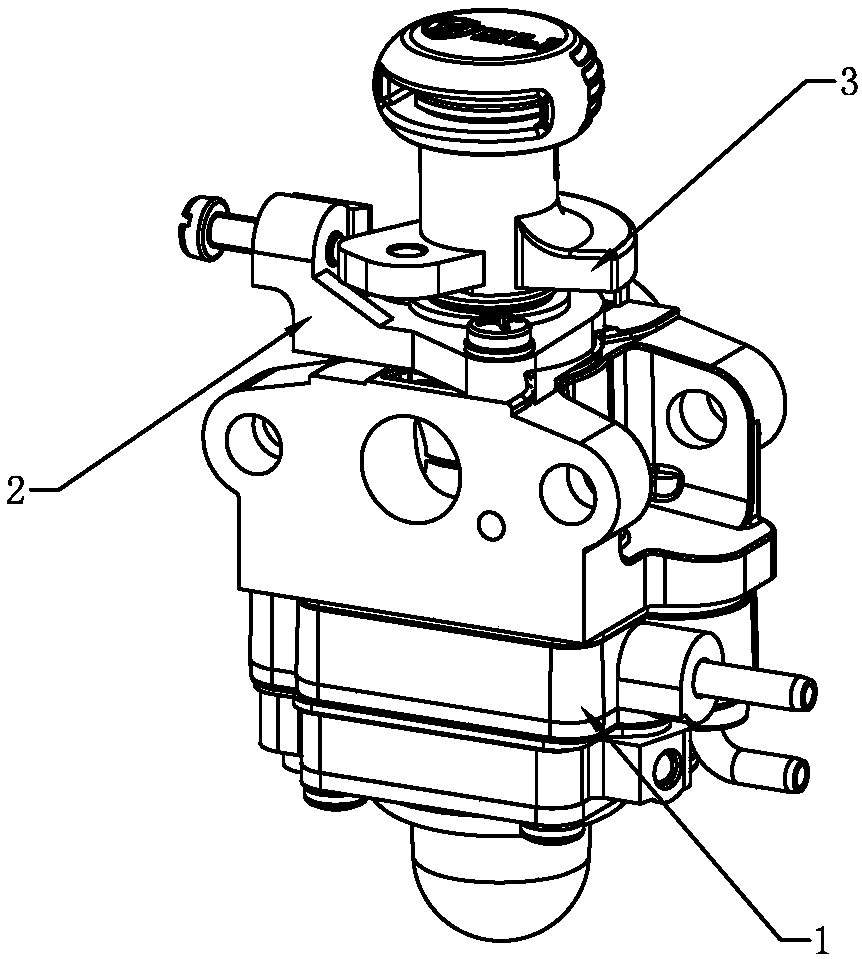 Carburetor provided with rotary valve and capable of being started rapidly