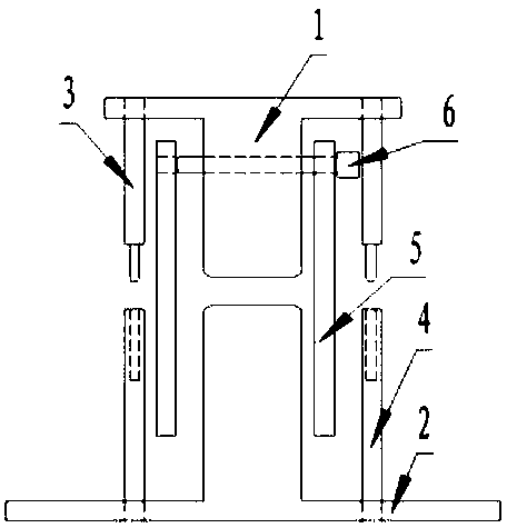 Die and method for forming composite material I-shaped beam