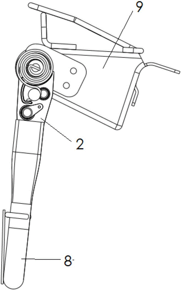 Seat leg support adjusting mechanism