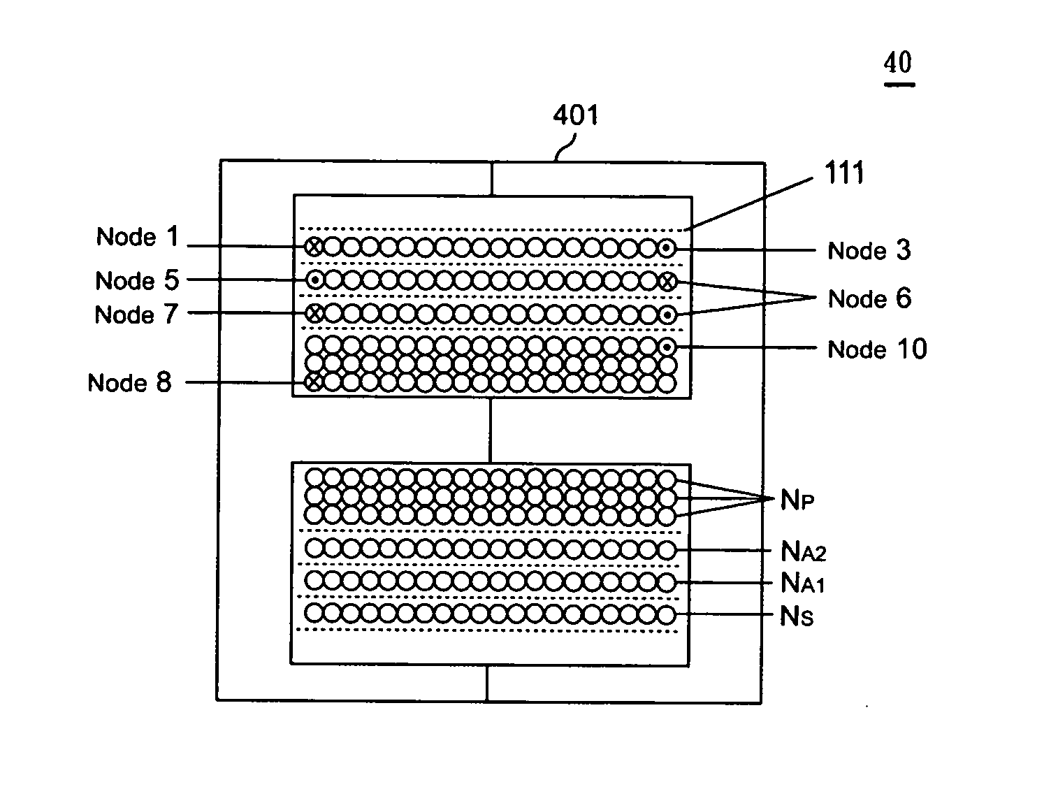 Energy transfer apparatus for reducing conductivity electromagnetic interference and manufacturing method thereof