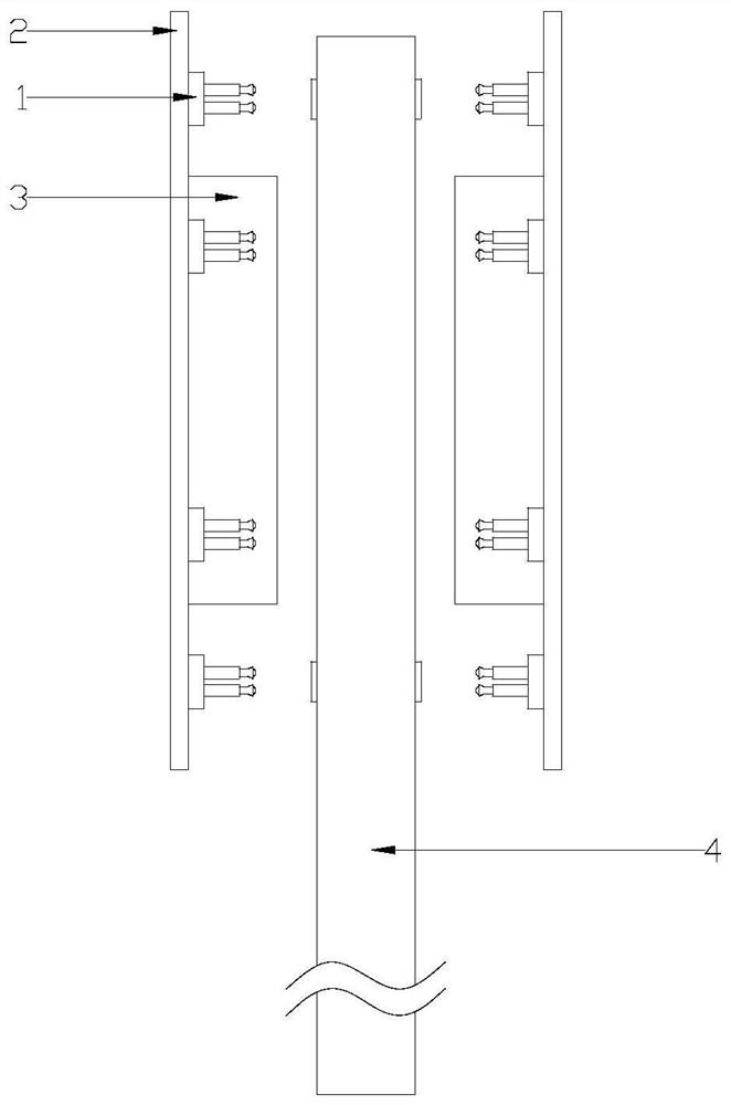 Automobile brake pad thickness detection device