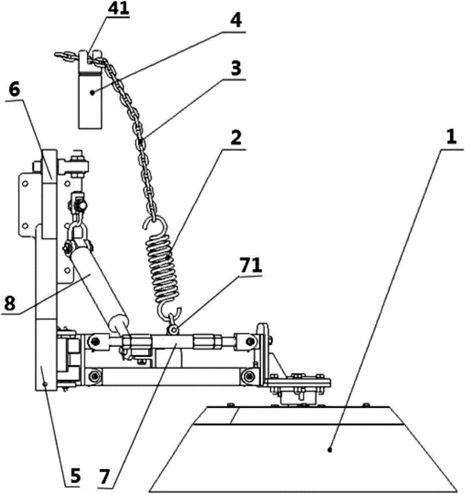 Sweeping disc height adjusting mechanism, sweeping device and sweeping truck