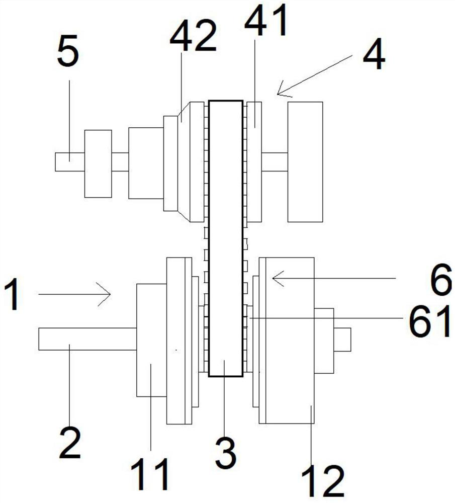 A non-slip continuously variable transmission structure