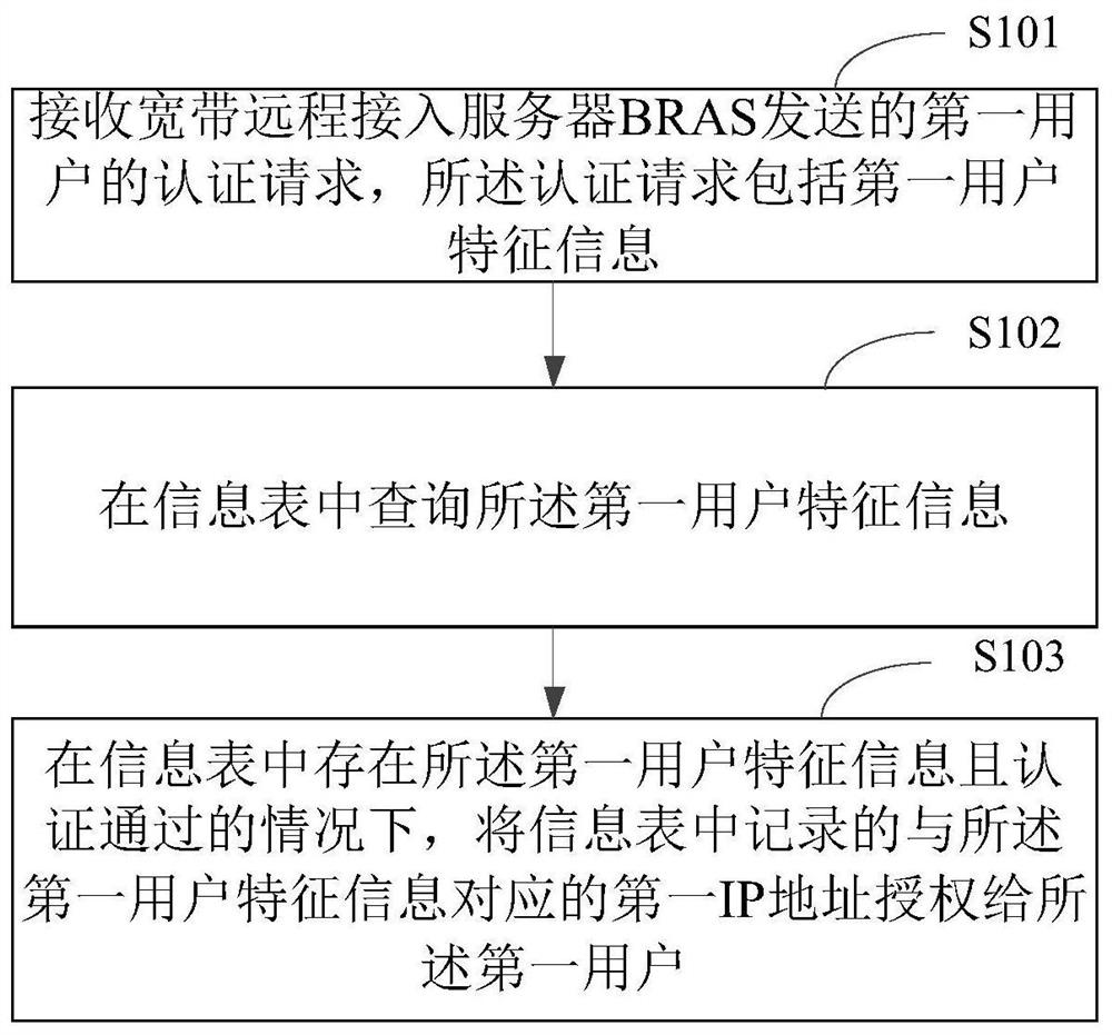 Method and device for user accessing network