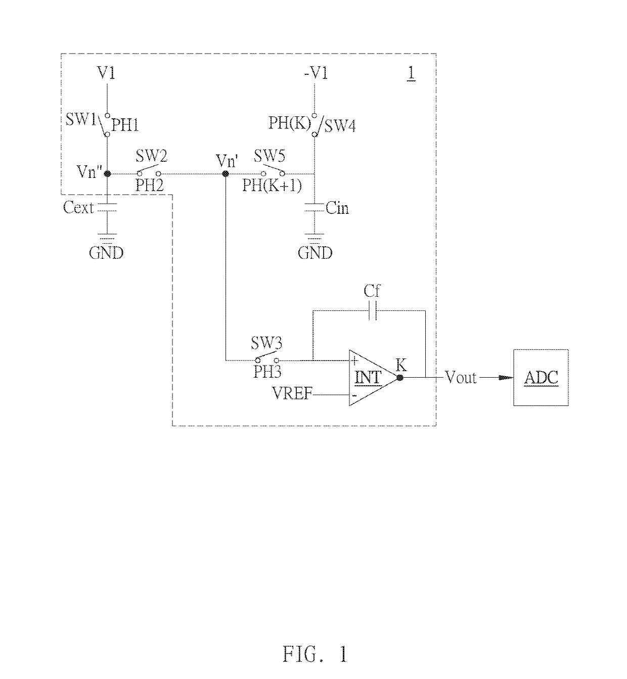 Capacitive touch sensing circuit and charge compensation method thereof