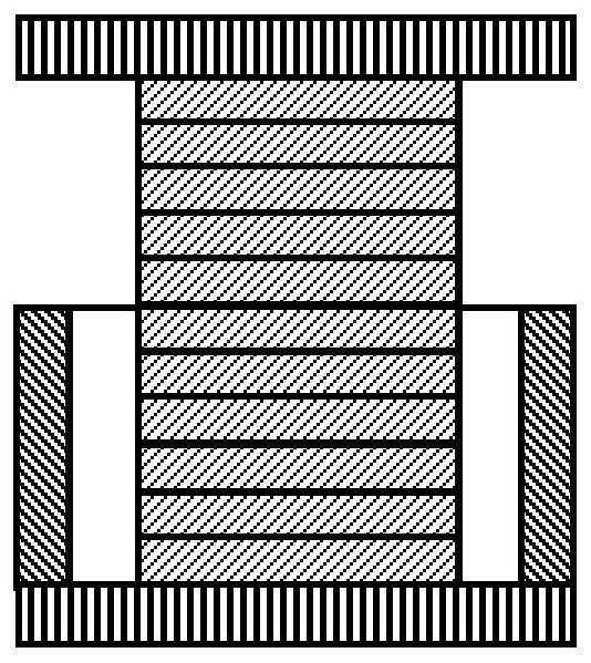 A kind of preparation method of metal-solid composite additive blank