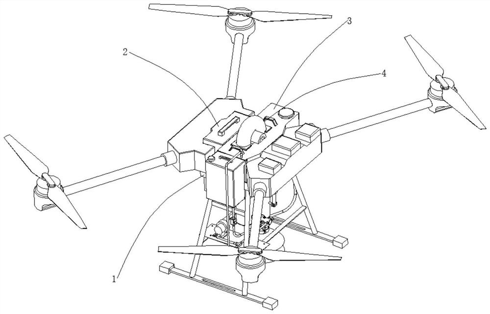 Adjustable hot fog system of plant protection unmanned aerial vehicle