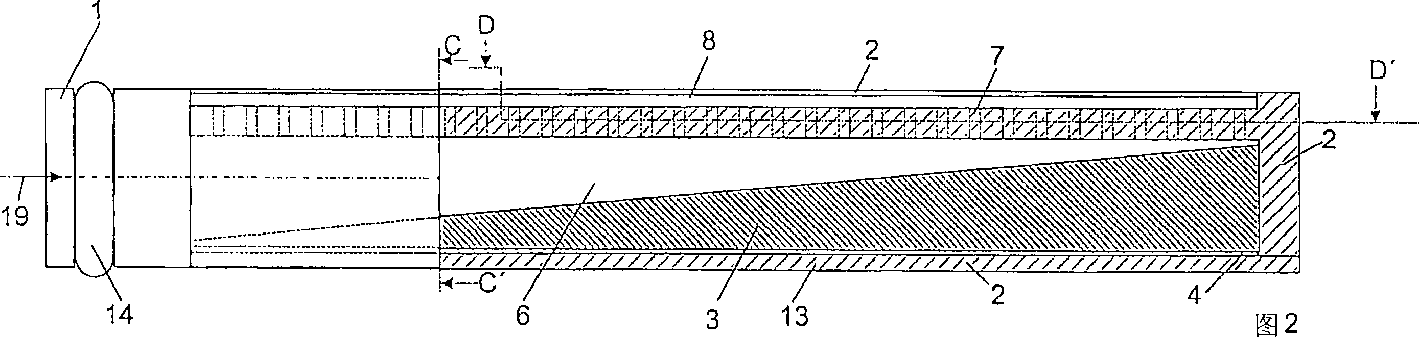 Nozzle arrangement and method for processing a material for processing with a processing medium