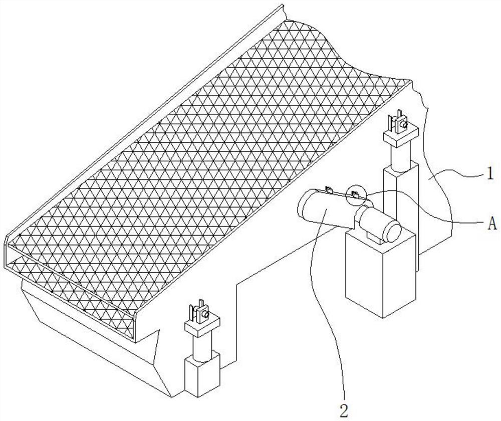 Screening equipment capable of pre-weighing and used for screening concrete raw materials