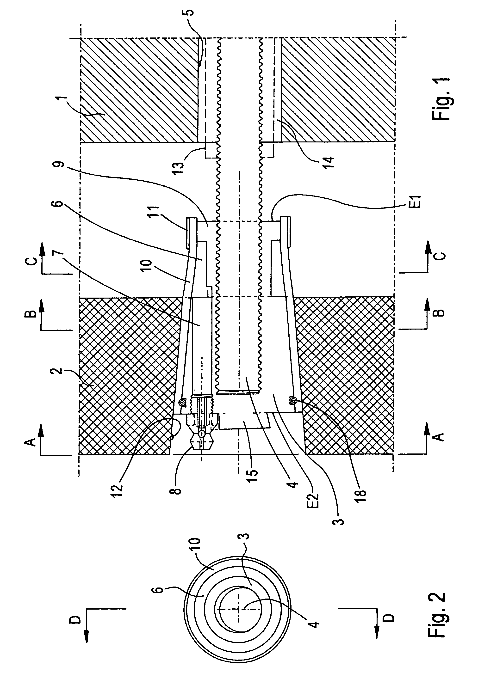 Device and method for fastening facade plates