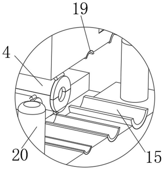 Automatic processing device for radial distribution of fibers in yarns