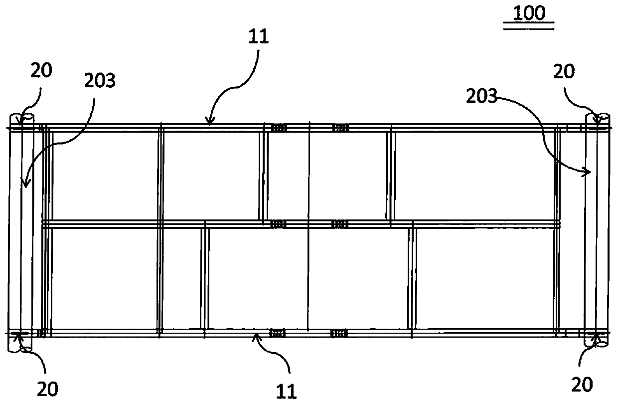 Engine room chassis and mounting method thereof