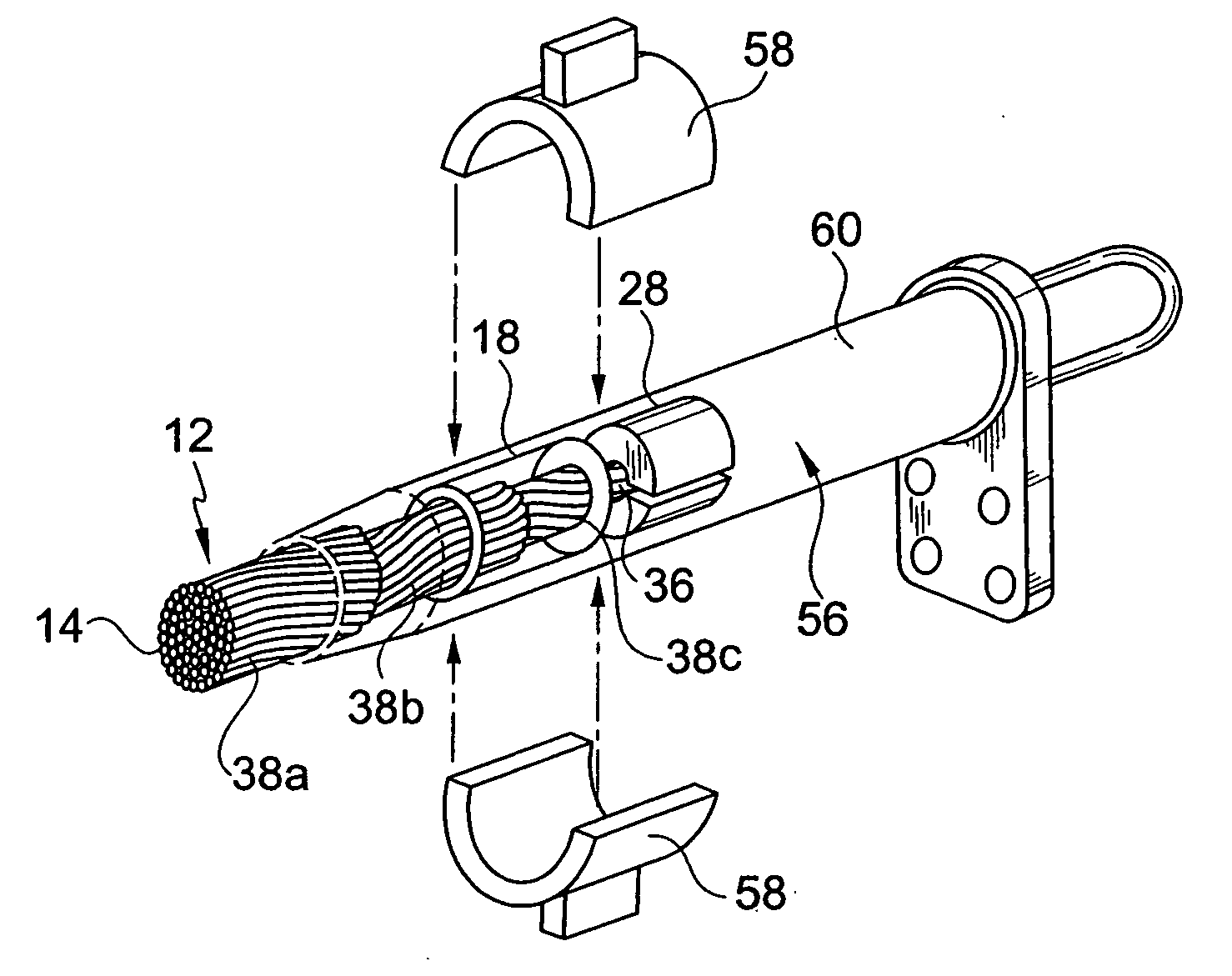 Compression connector assembly