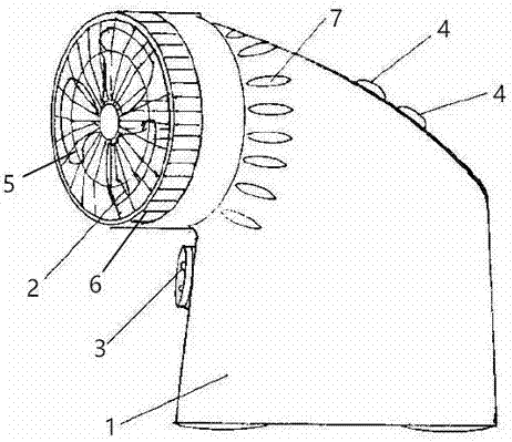 Spray electric fan