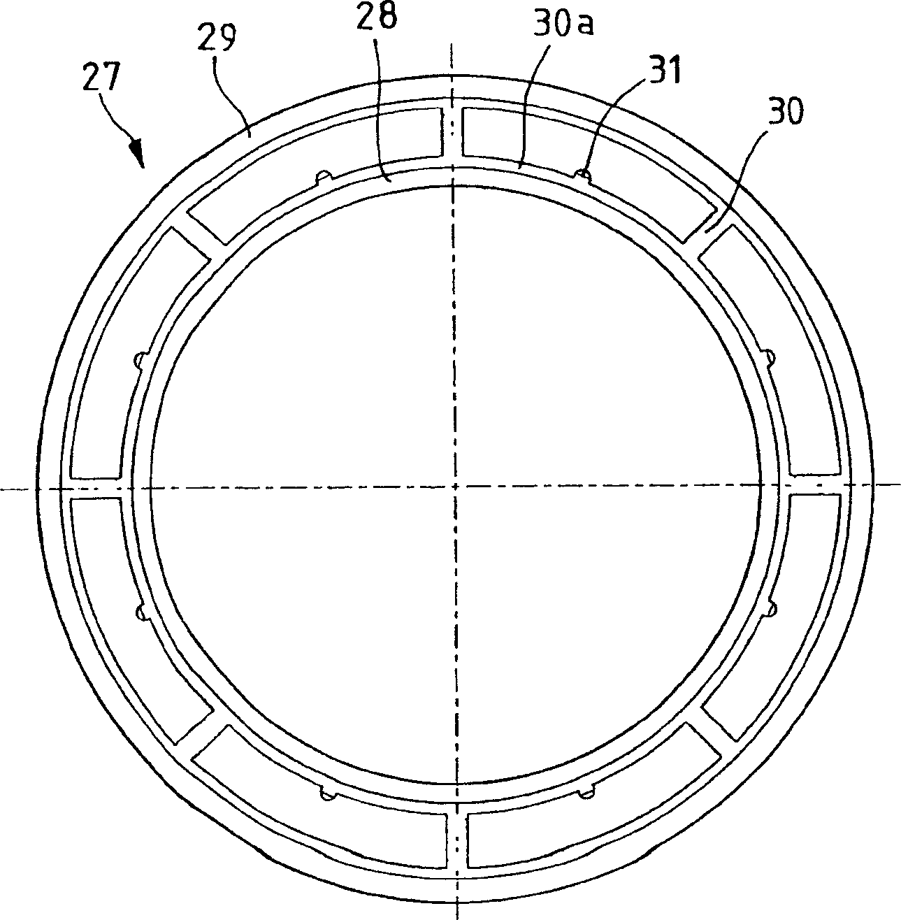 Axial rolling bearing for a suspension