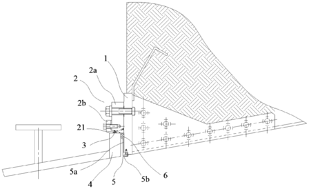 Telescoping joint sealing structure of water turbine