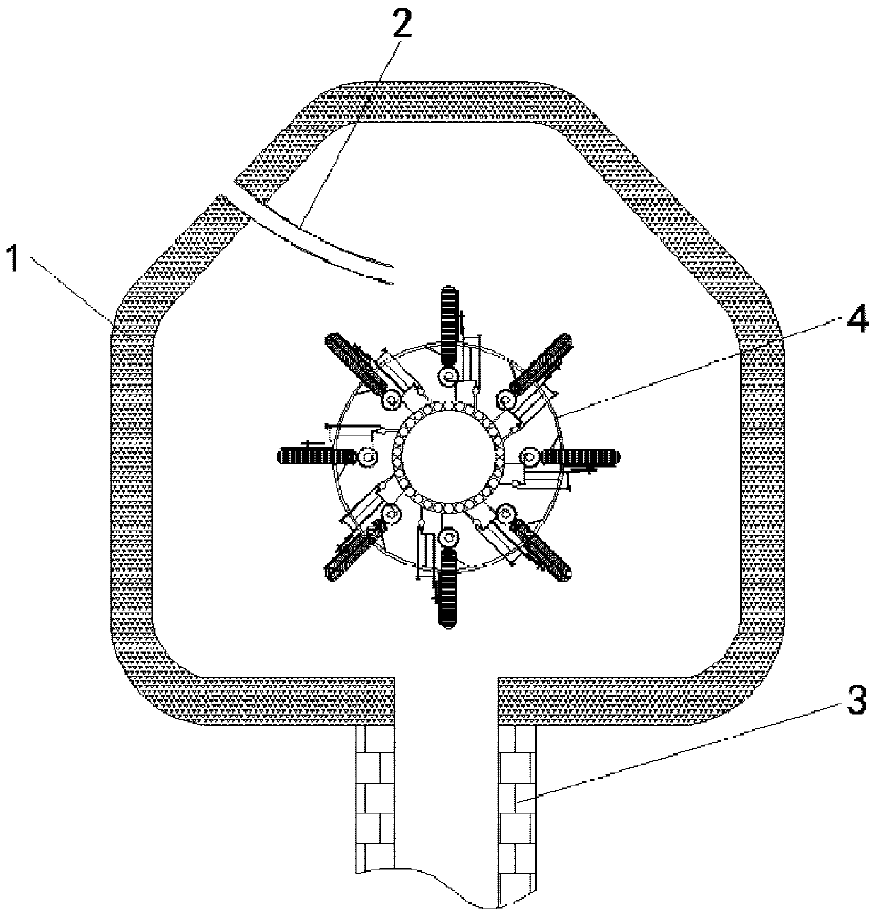 Water turbine capable of automatically descaling back surface of wheel fan