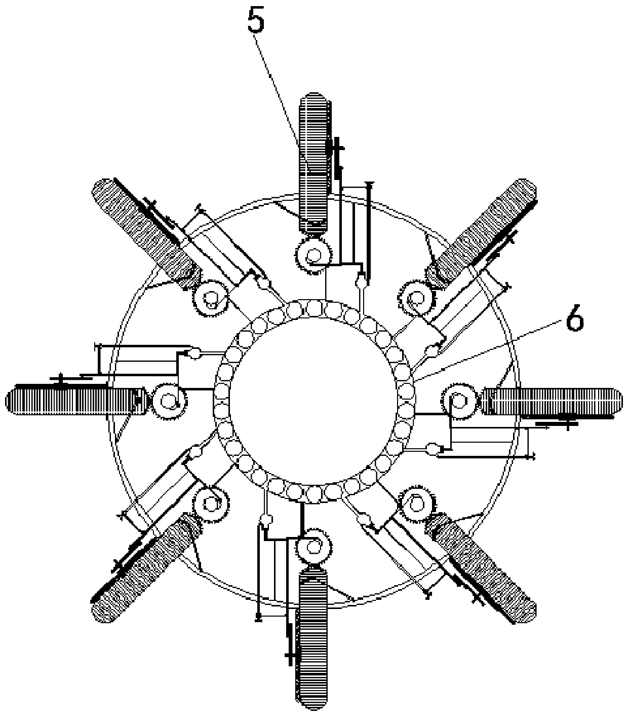 Water turbine capable of automatically descaling back surface of wheel fan