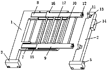 Composite guardrail with automatic closing function