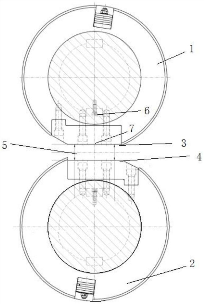 A continuous casting and rolling high-speed flying shear drum zero calibration device and method and its equipment