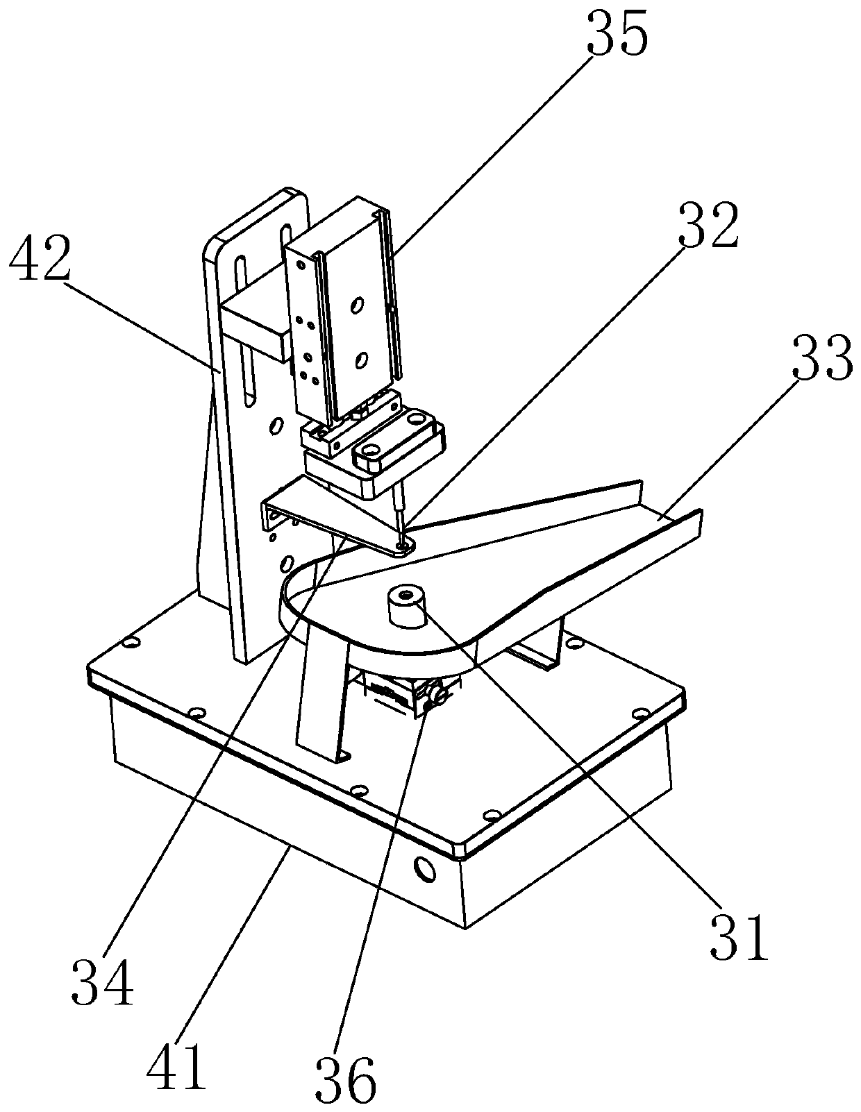 Rubber plug notch automatic line