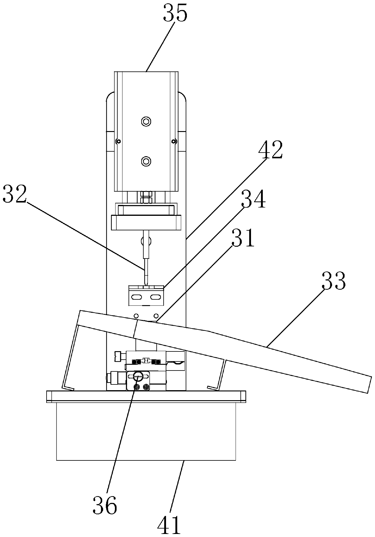 Rubber plug notch automatic line