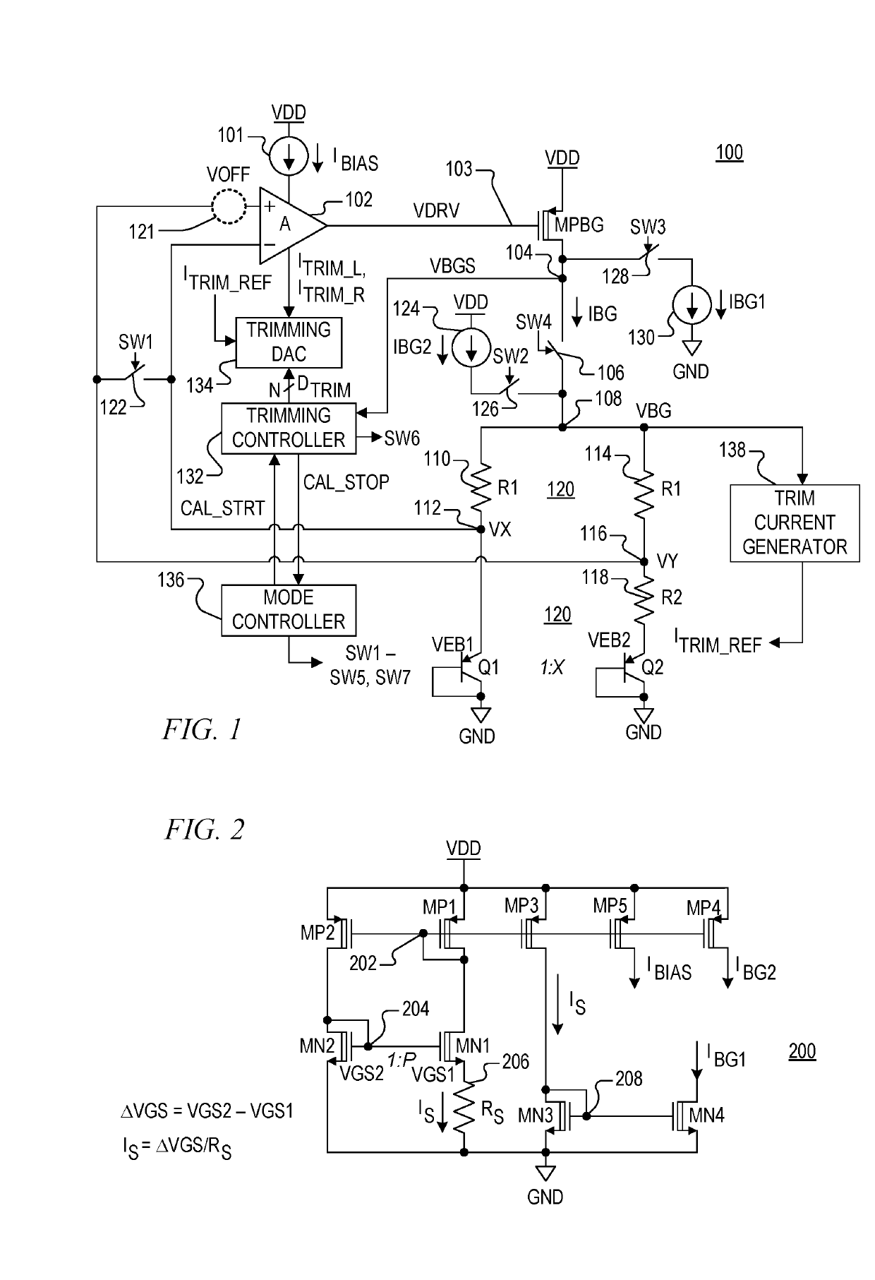 System and method for correcting offset voltage errors within a band gap circuit