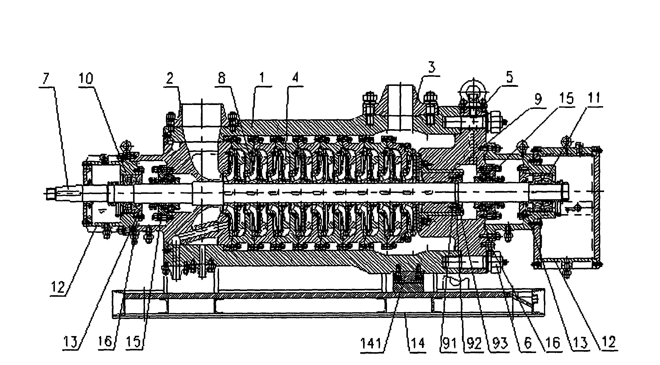 Auxiliary water supply electric pump in nuclear power plant