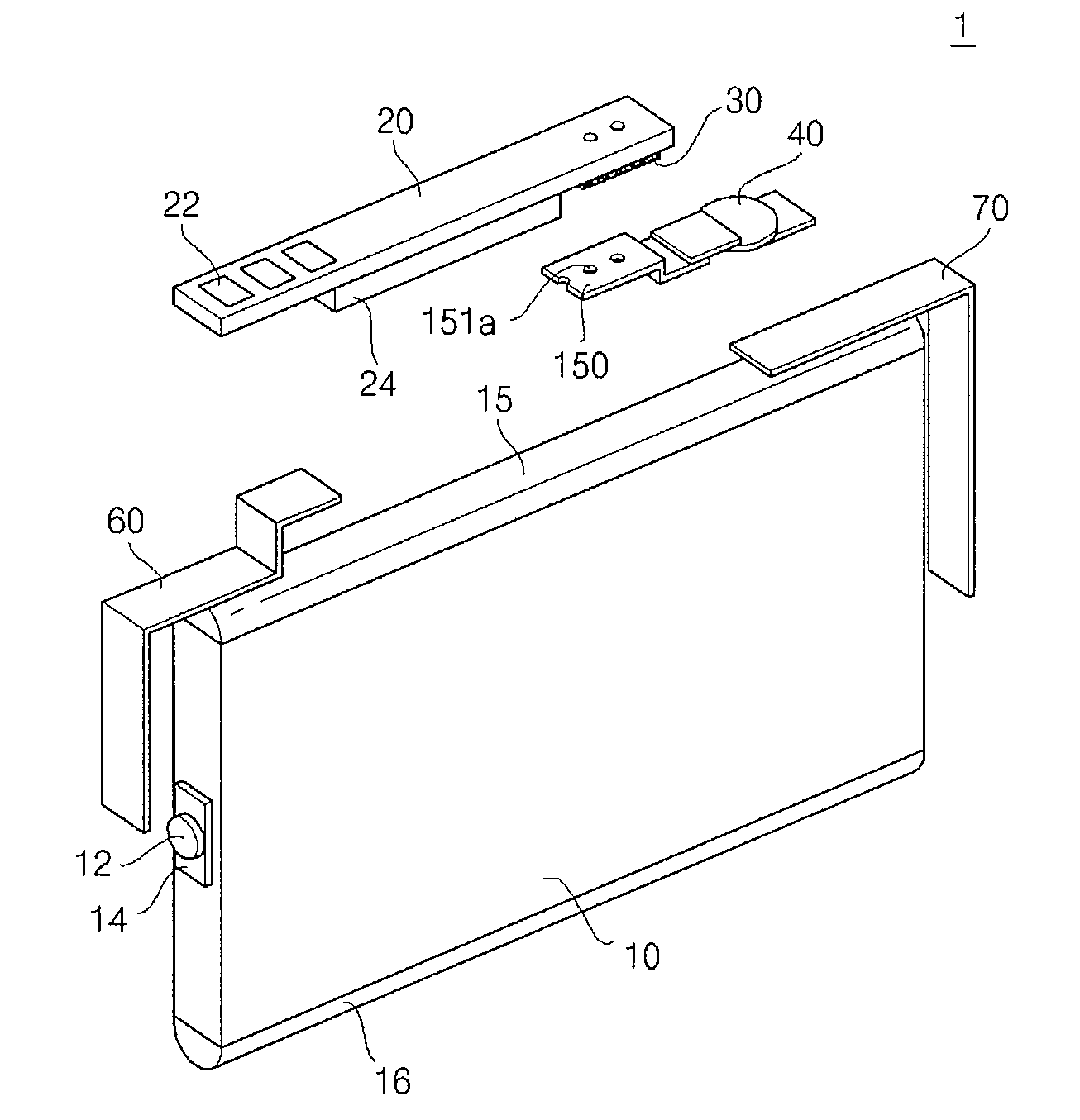 Secondary battery with protective circuit module