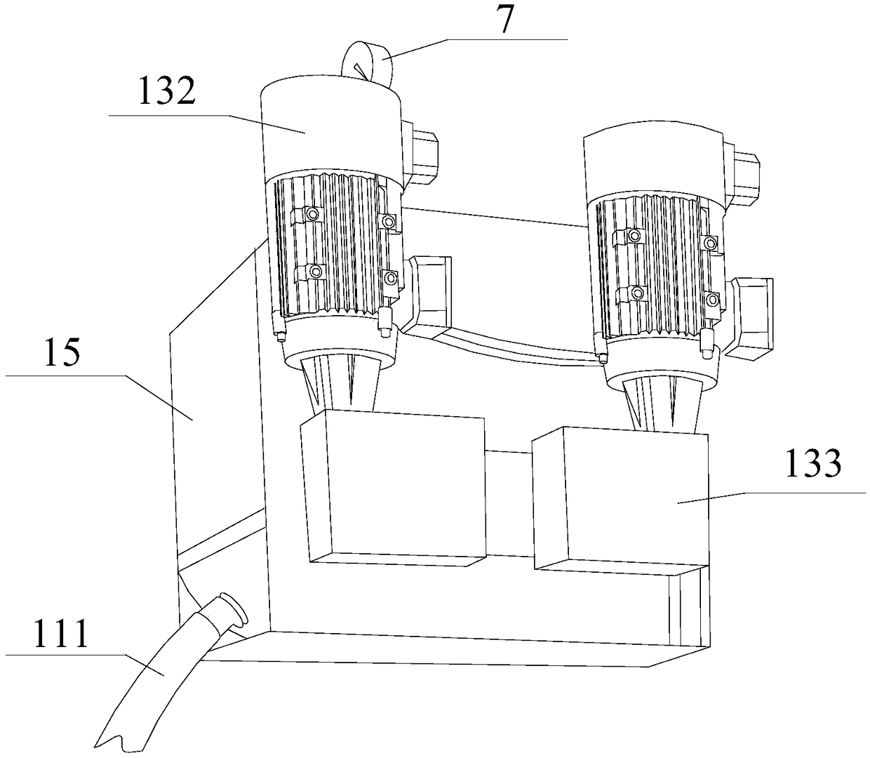 Dough kneading and dough washing integrated machine