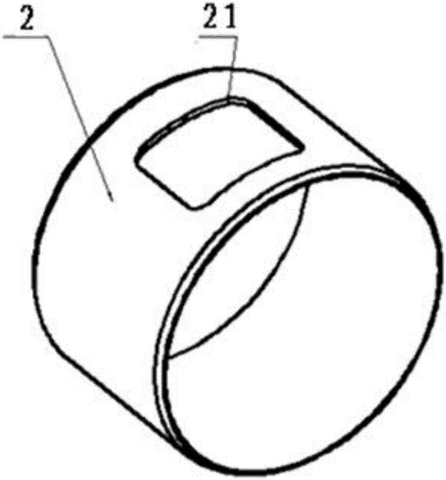 A rubber bushing type engine mount