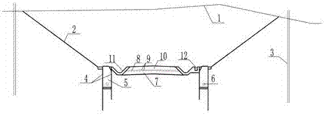 Construction method of underground water through cut of railway in desert area