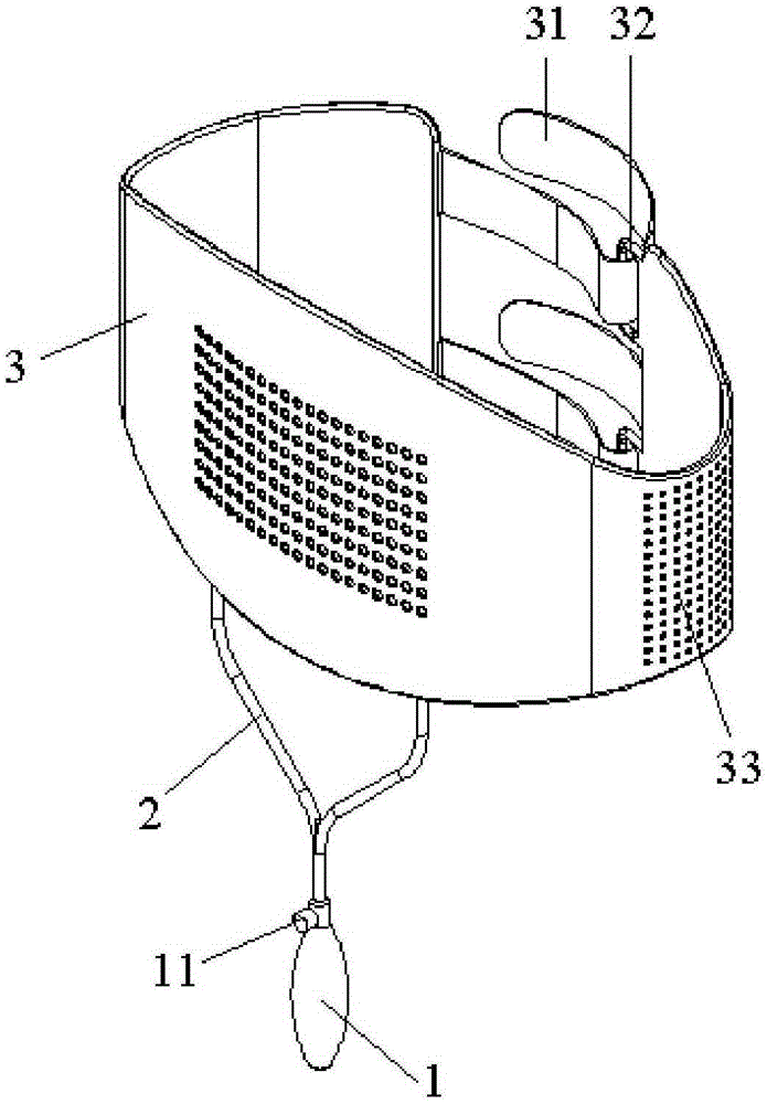 Abdominal binder for auxiliary use of stereotactic radiotherapy