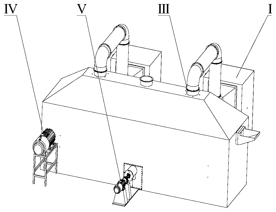 Walnut shell air energy cross-flow box type dryer and working method thereof