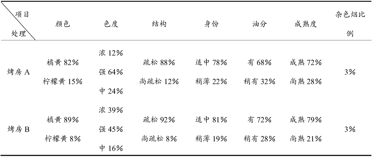 Flue-curing method for flue-cured tobacco Yunnan 99 tobacco leaves