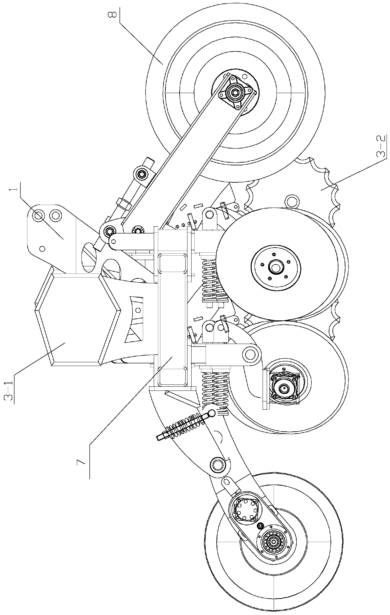 Disc ridging and fertilizing machine