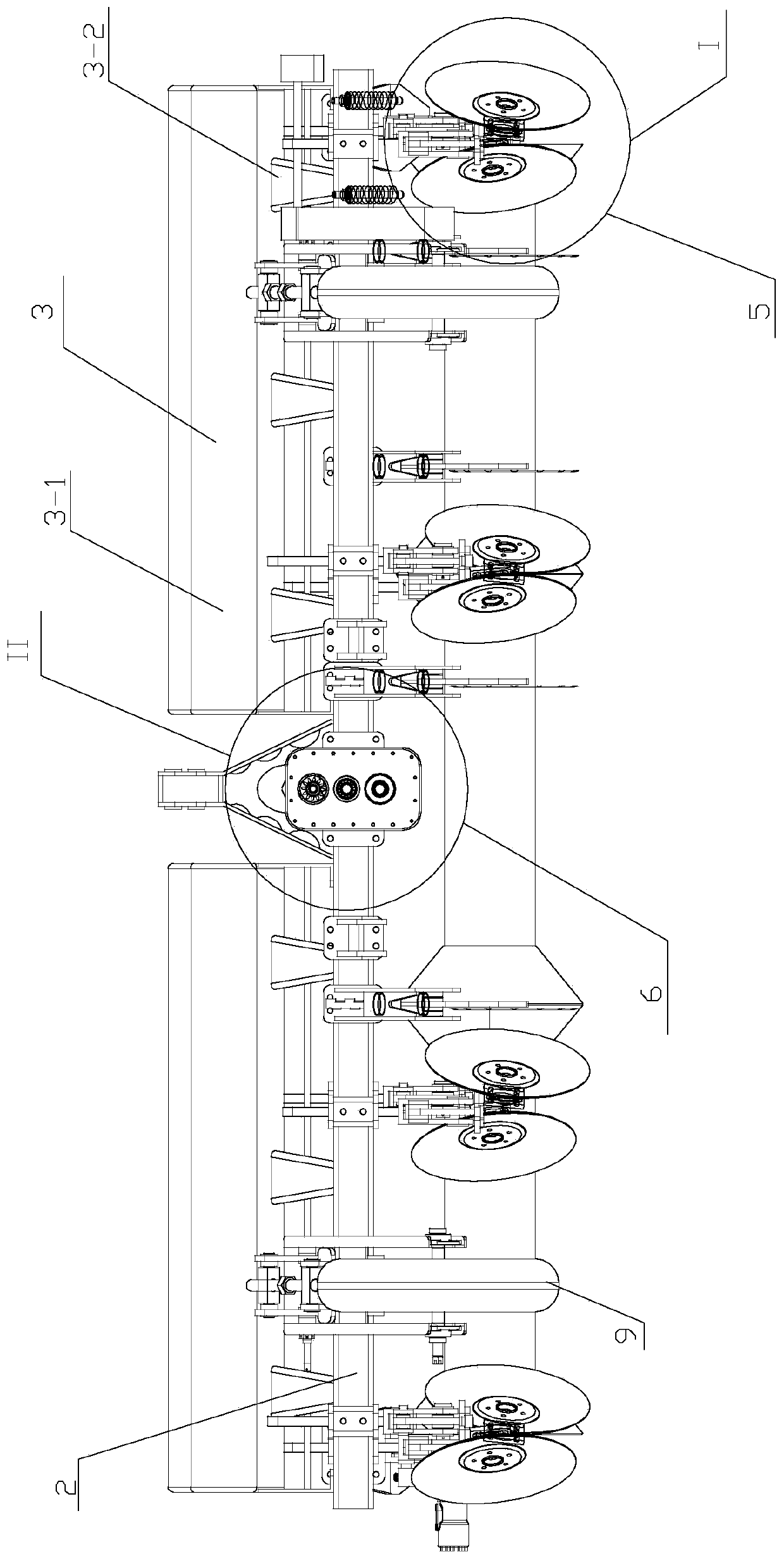 Disc ridging and fertilizing machine