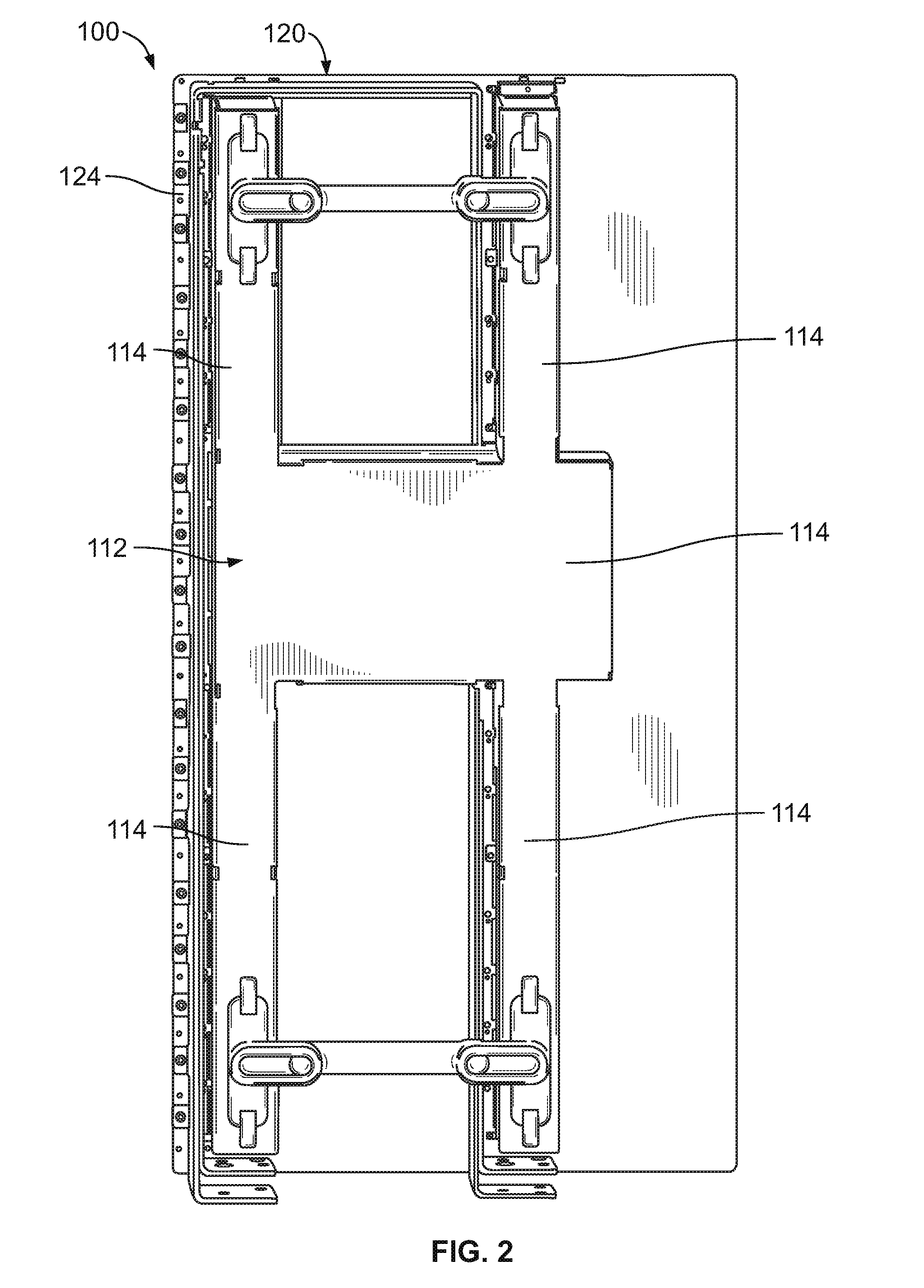 Cable backplane system having mounting blocks