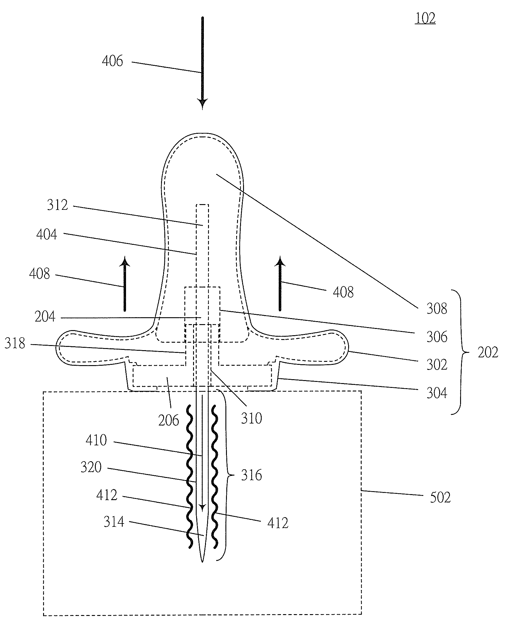 Drawing pin having functionality of drawing back automatically