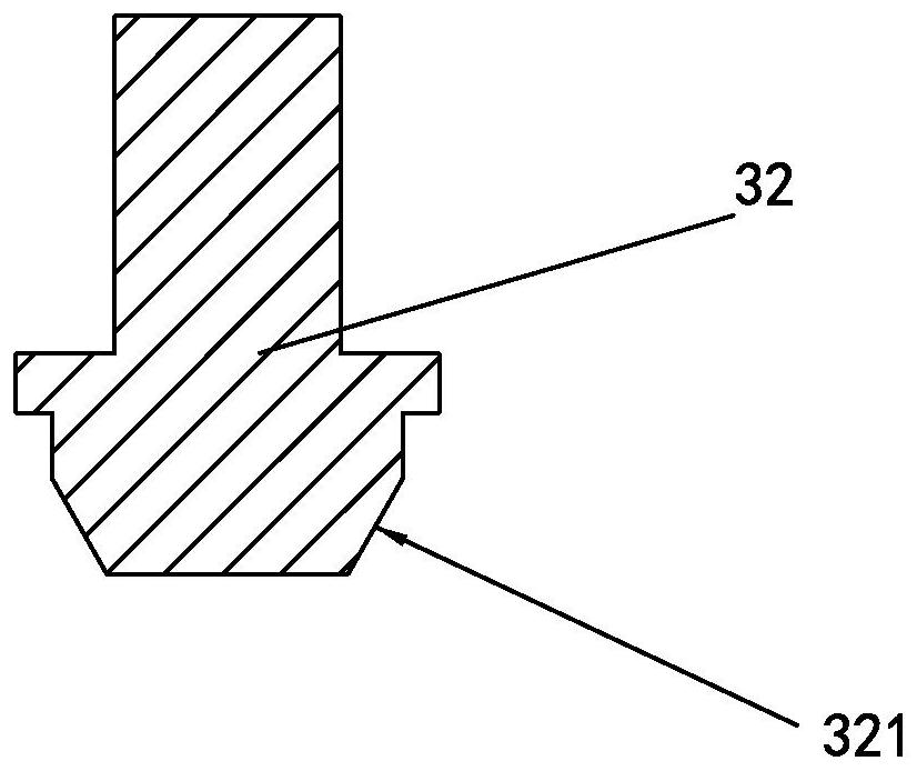 Device for poking burrs of oil hole of inner ring of joint bearing