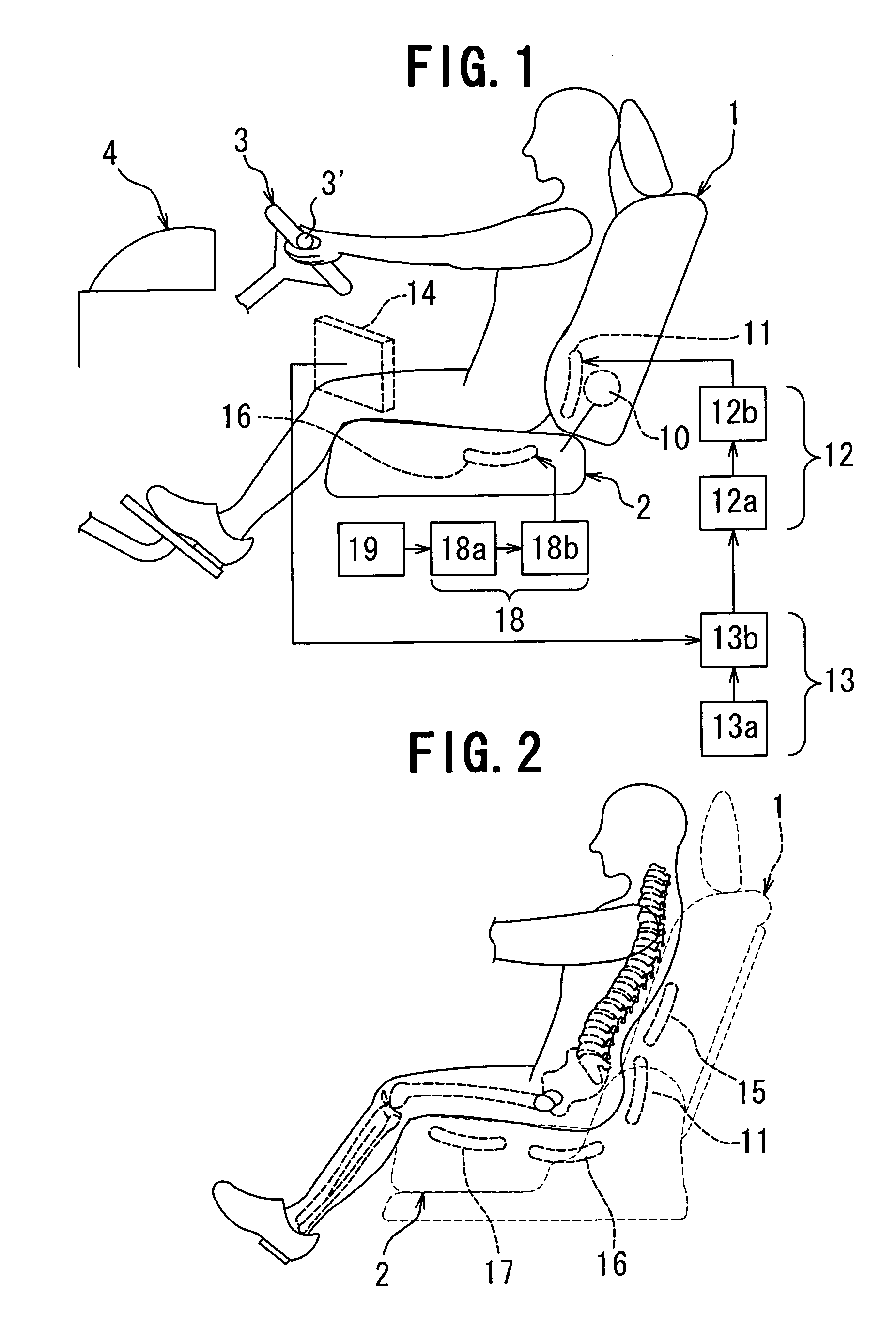 Vehicle seat with system for facilitating relieving of fatigue of person sitting on the seat