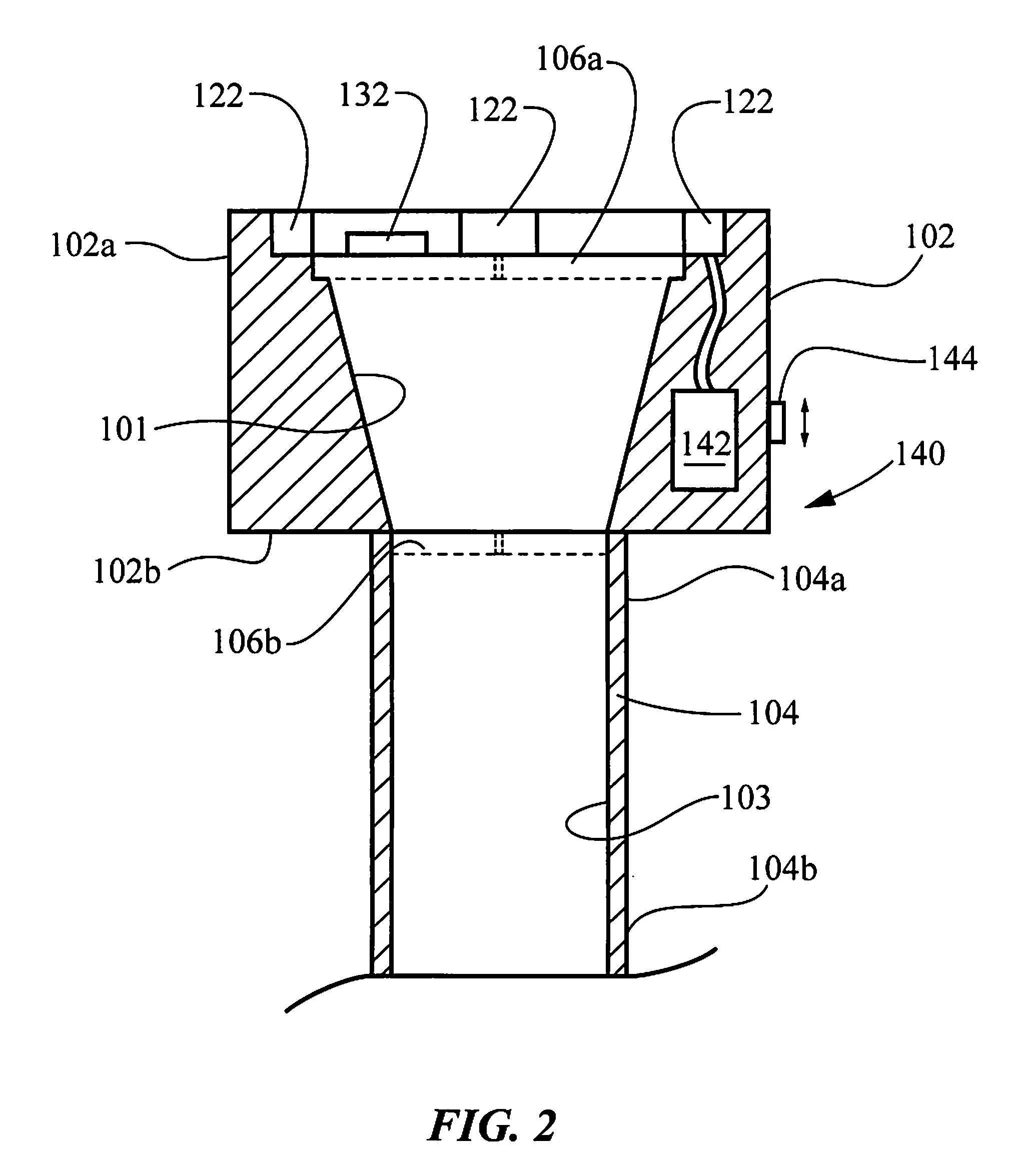 Access assembly with landing light