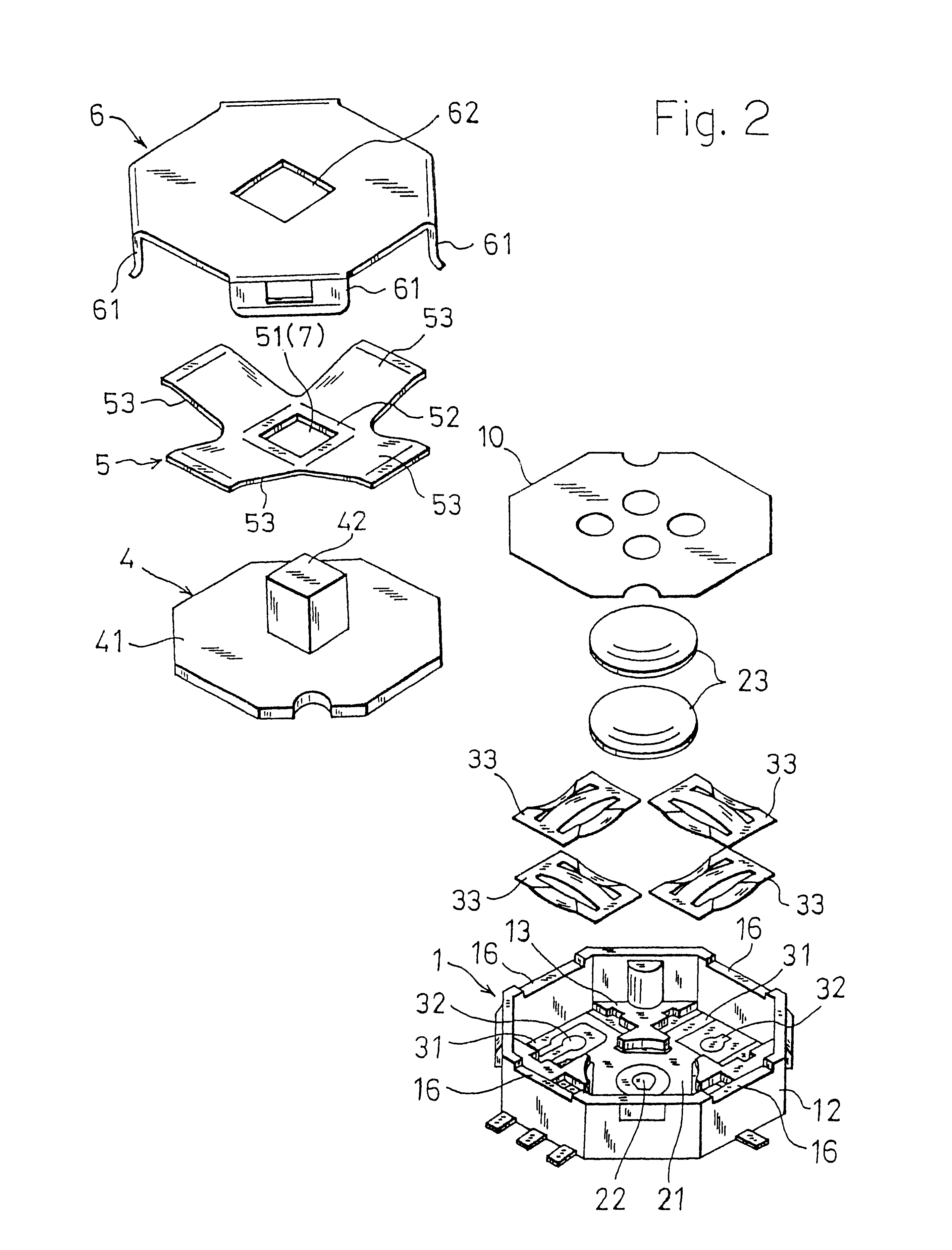 Multiple contact input device