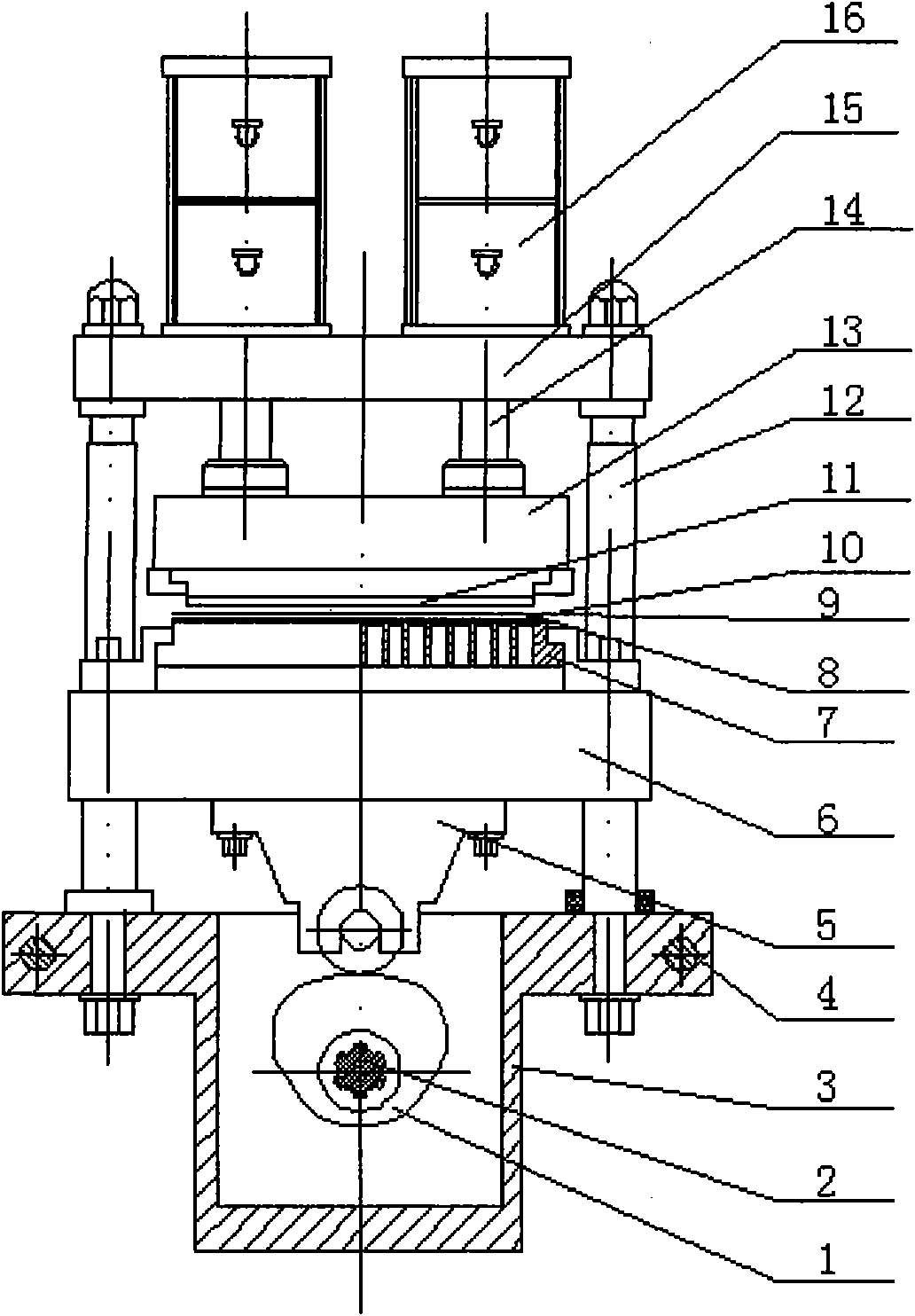 Heat-sealing mechanism of flat-plate-type blister packaging machine