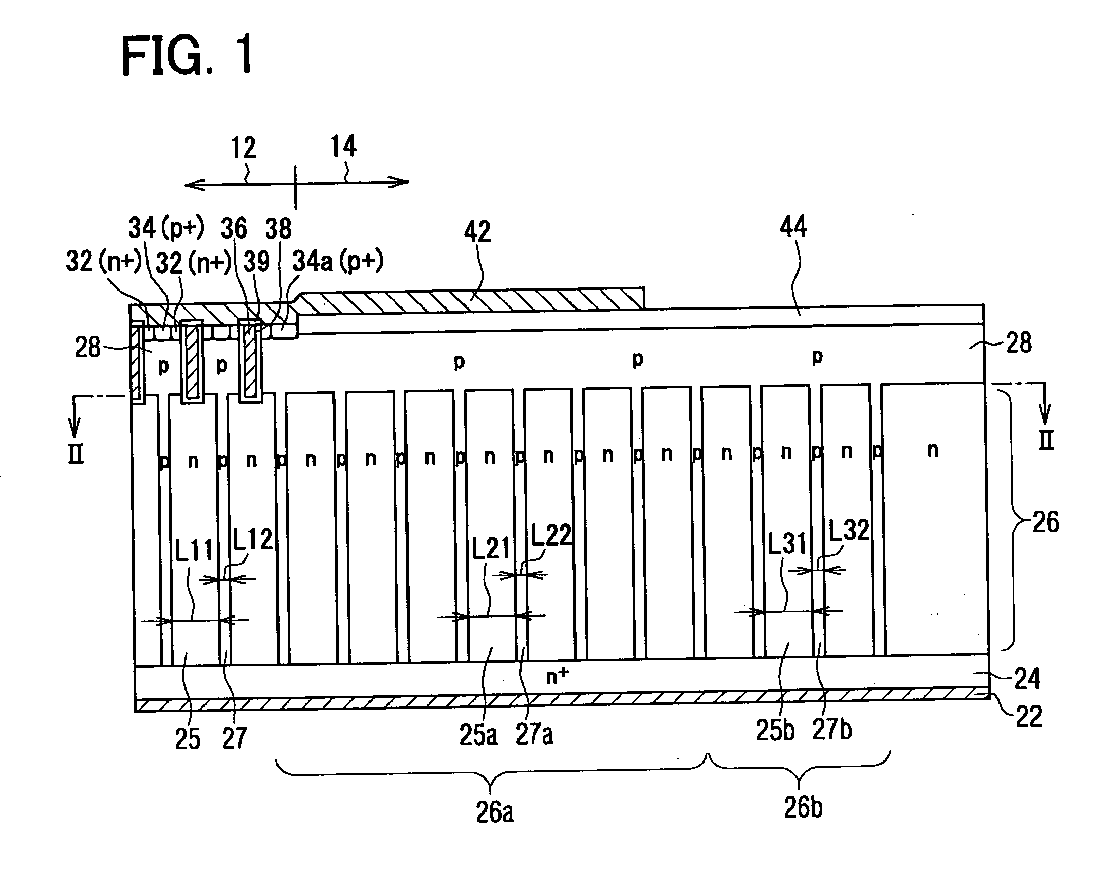 Semiconductor device having super junction structure and method for manufacturing the same