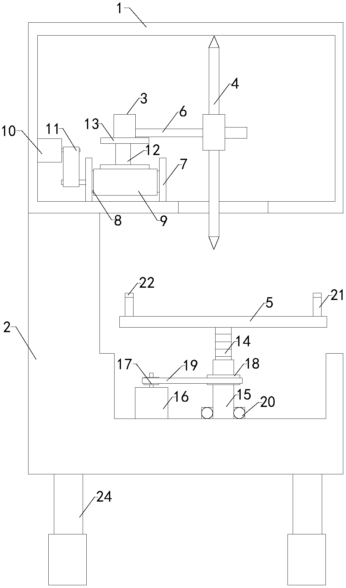 Linear cutting device